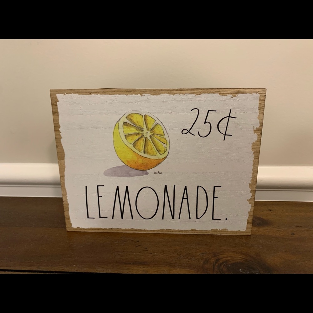 Rae Dunn lemonade sign